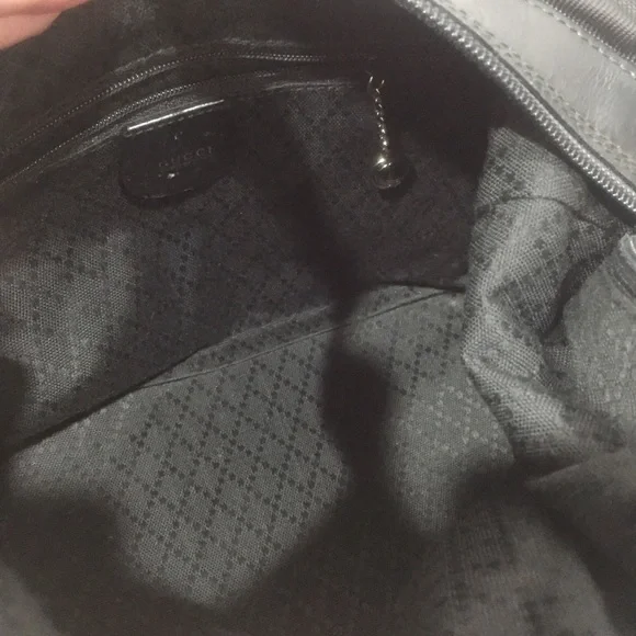 vintage gucci nylon, leather, and bamboo hobo - Picture 9 of 12